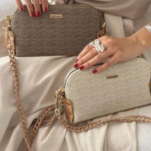 کیف مجلسی طرح کنف با بند بافتی