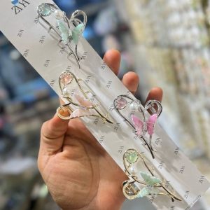 کلیپس وارداتی زایا مدل قلب و پروانه