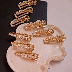 گیره فلزی مروارید و نگین